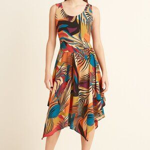 NWT Diva Collection sz 2X multicolor sleeveless flowy full dress